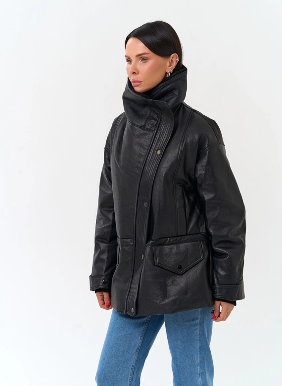 Женская дубленка из натурального меха фото