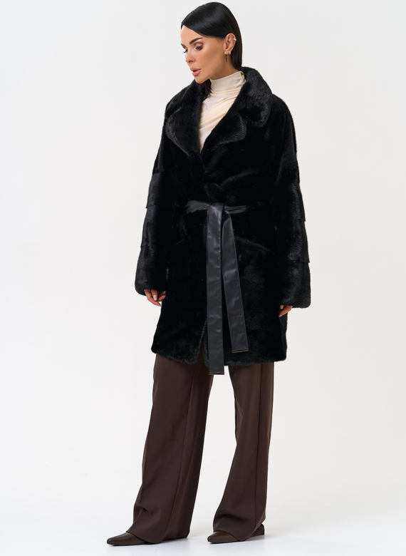 Шуба с английским воротником