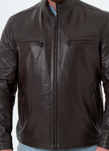 Мужская куртка из натуральной кожи