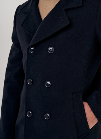 Мужское двубортное пальто 