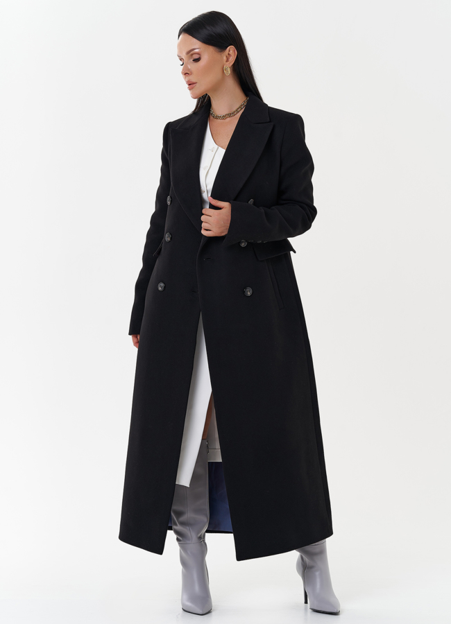 Классическое пальто с английским воротником модель № 27679 универмаг малина