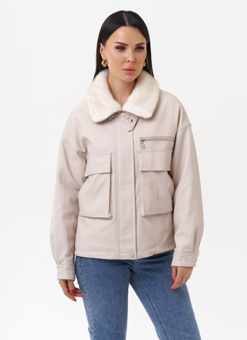 Куртка весенняя из искусственной кожи 