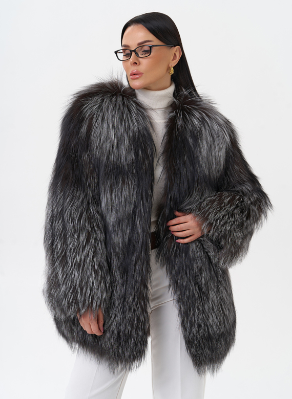 Куртка из чернобурой лисы