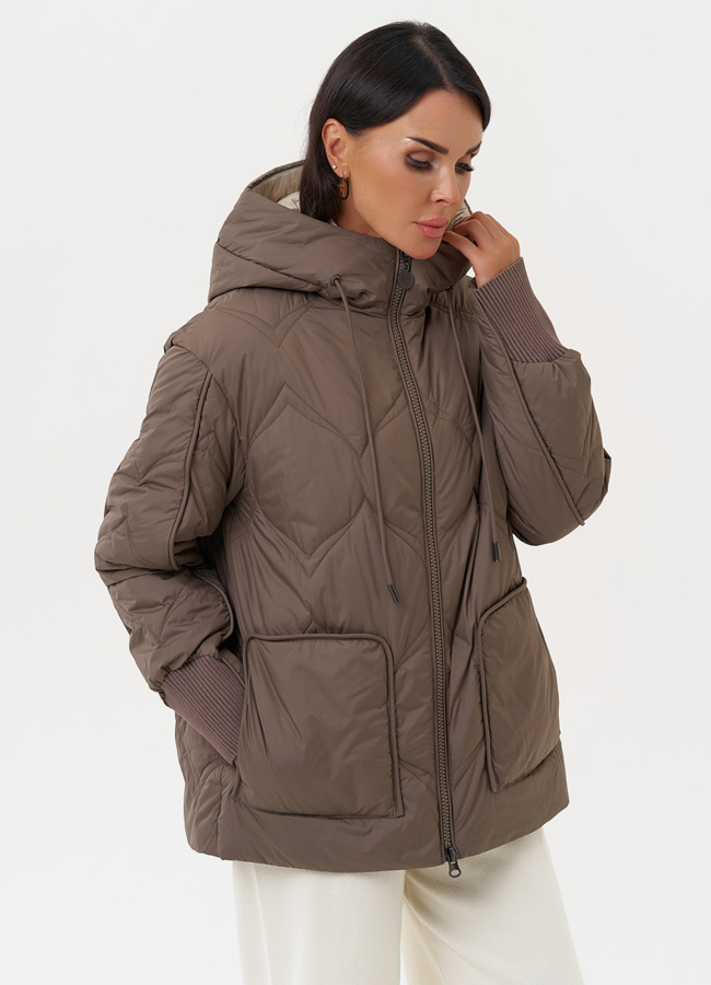 Женская куртка с капюшоном модель № 31288 универмаг малина