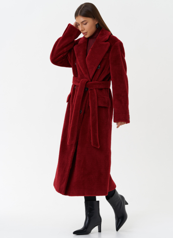 Пальто из шерсти с английским воротником