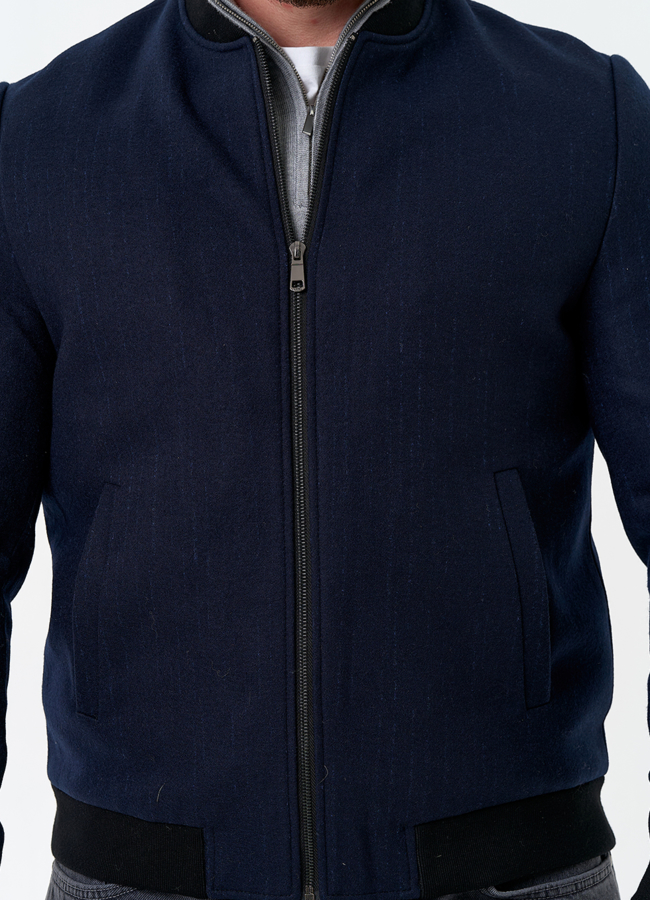 Мужское укороченное пальто бомбер модель № 32894 универмаг малина