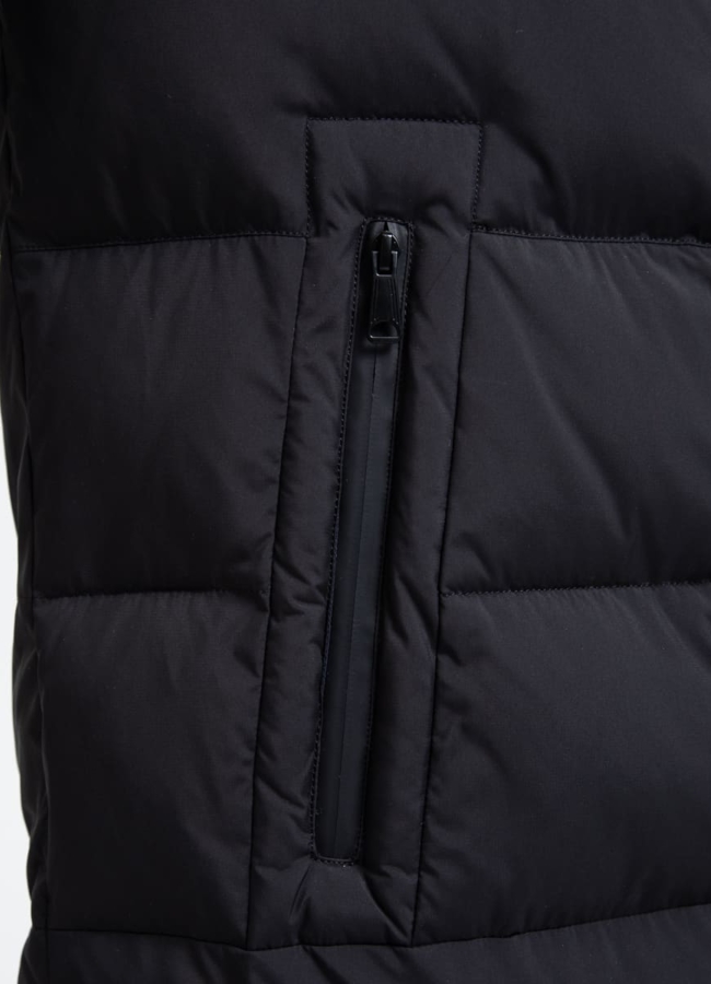 Мужской удлиненный пуховик с капюшоном модель № 32032 универмаг малина