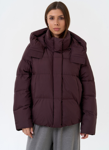 Женский пуховик с капюшоном
