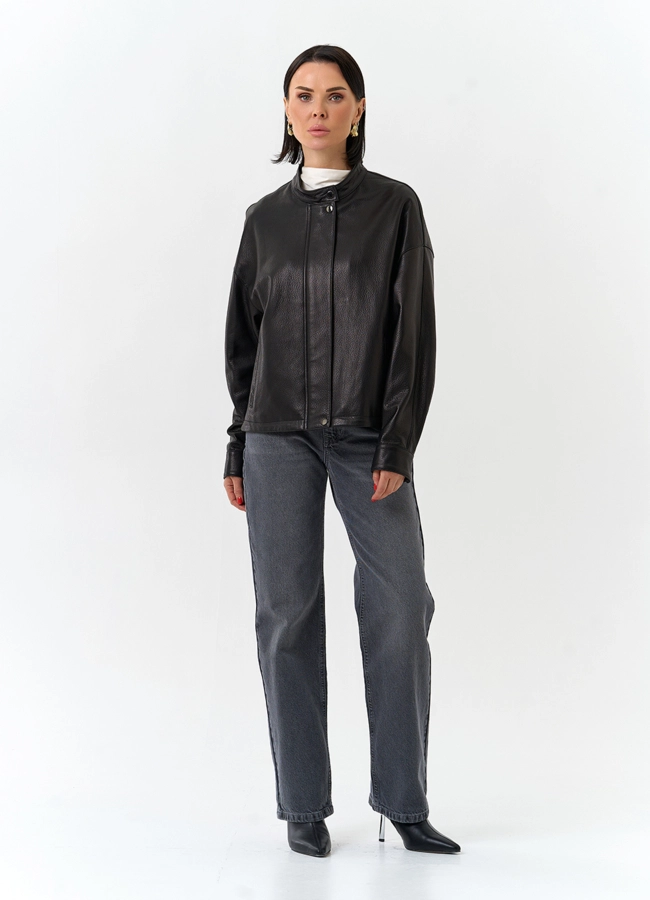 Женская куртка из натуральной кожи модель № 32535 универмаг малина