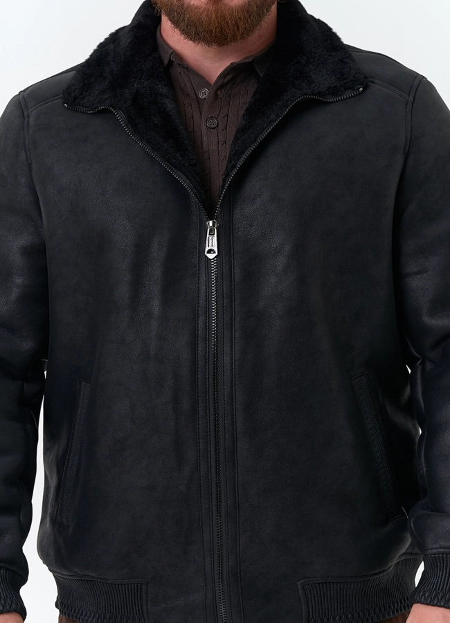 Мужская дубленка из эко замши модель № 34091 универмаг малина фото