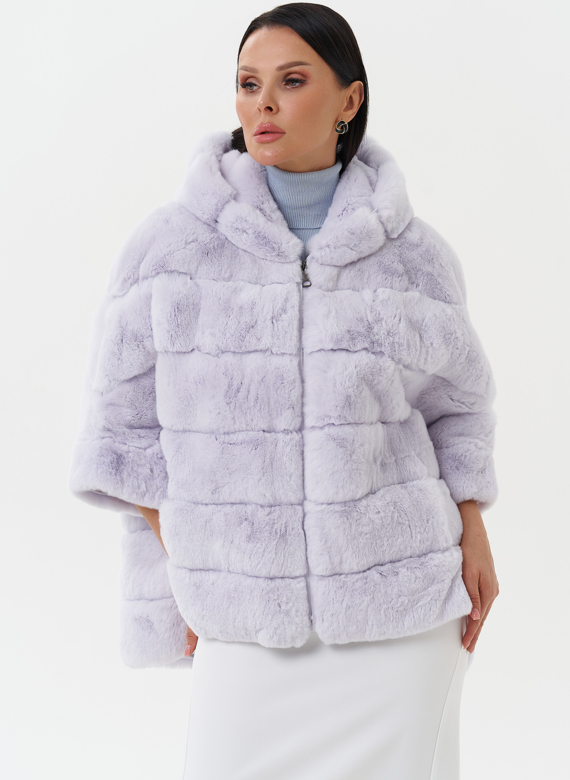 Шуба из меха кролика