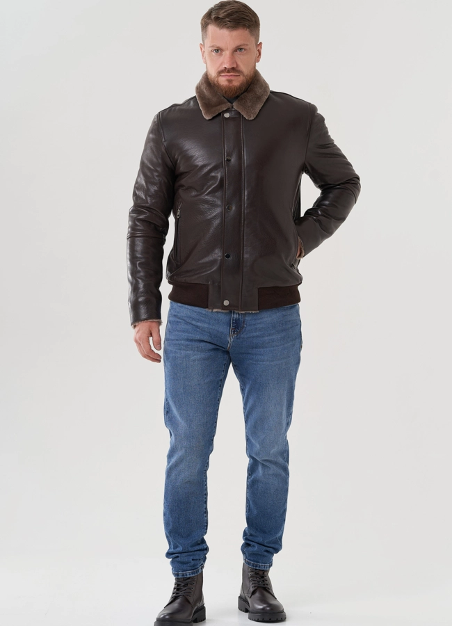 Мужская дубленка  модель № 82152 в кредит