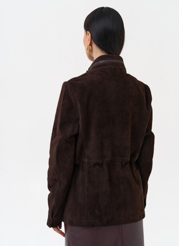 Замшевая куртка сафари