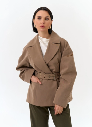 Женская куртка с объемными рукавами фото