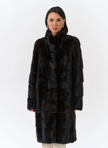 Шуба из меха норки фото